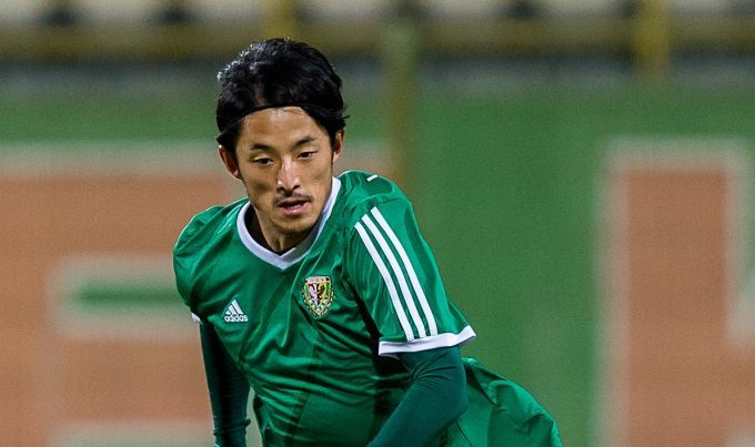 Anderlecht's Ryota Morioka celebrates after scoring the 2-0 goal