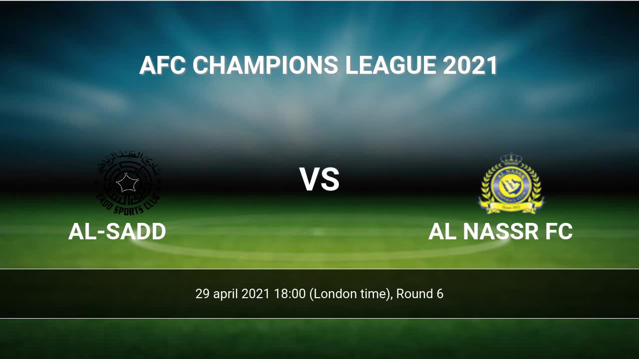 Axscore  Nasaf vs Al Sadd livestream, H2H and lineups 02-10-2023