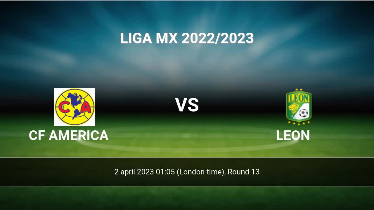 CF America vs Leon H2H 2 apr 2023 Head to Head stats prediction