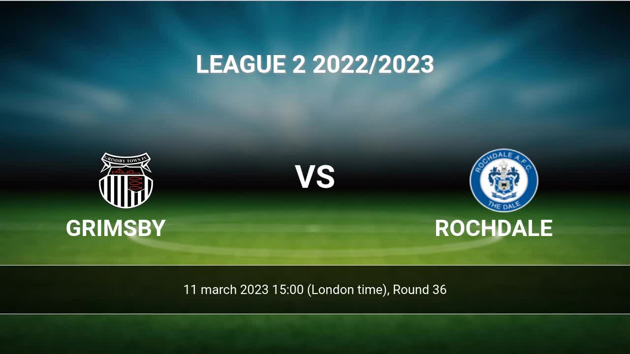 Rochdale vs Altrincham 21.11.2023 at National League 2023/24