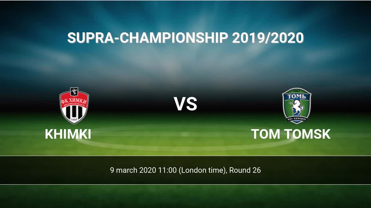 Tom Tomsk H2H 9 mar 2020 Head to Head stats prediction