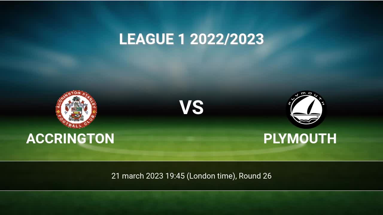 Plymouth vs AFC Wimbledon H2H 21 dec 2022 Head to Head stats