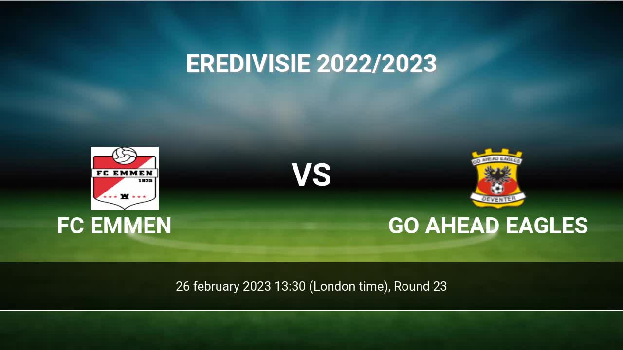 Go Ahead Eagles vs RSC Anderlecht II: Live Score, Stream and H2H