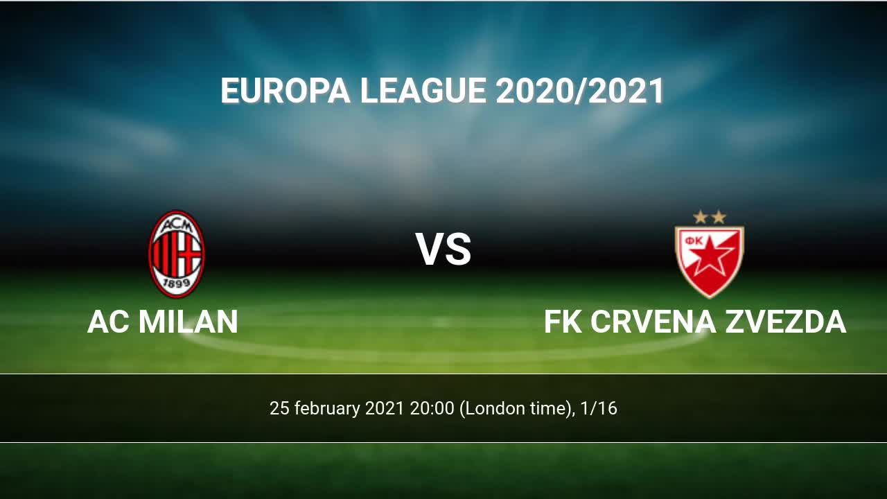 FK Crvena zvezda live score, schedule & player stats