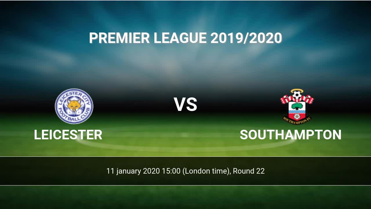 Southampton Leicester City H2h