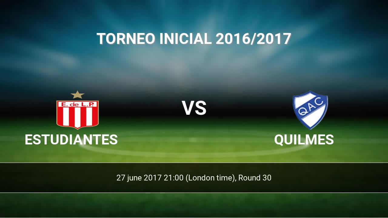 Atlanta vs Quilmes Atlético Club live score, H2H and lineups