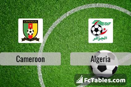 Cameroon Vs Algeria H2h 7 Oct 2017 Head To Head Stats Prediction