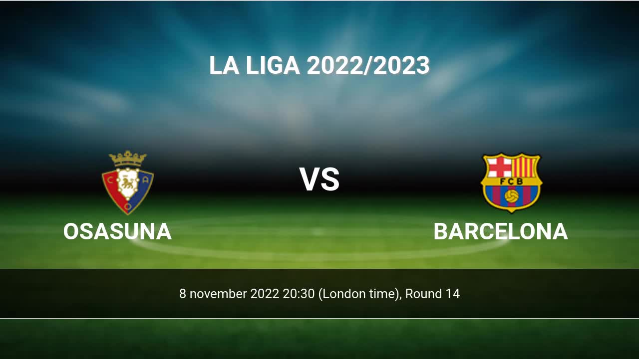 Osasuna vs Barcelona