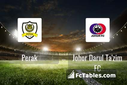 Perak vs Johor Darul Ta'zim FC H2H 6 jul 2019 Head to Head 