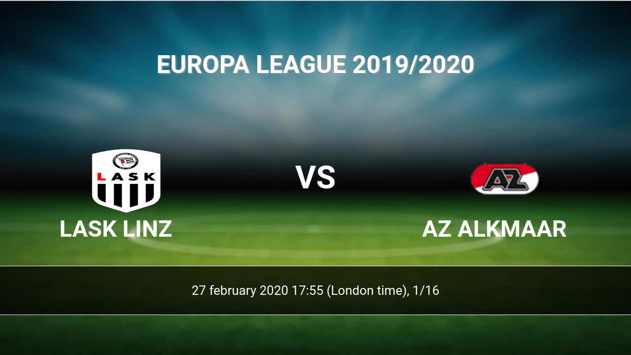 Lask Linz Vs Az Alkmaar H2h 27 Feb 2020 Head To Head Stats Prediction