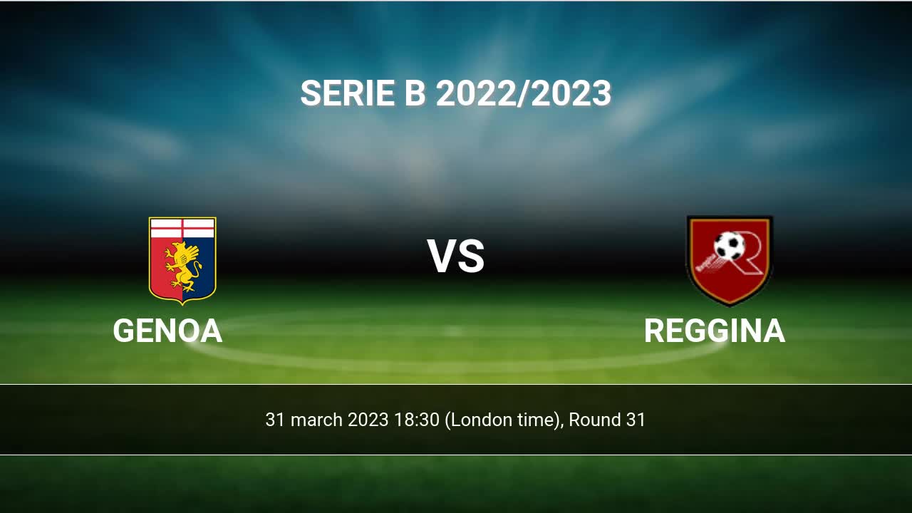 Prediksi Genoa vs Reggiana di Coppa Italia 2023, Statistik, Skor, Susunan  Pemain, dan Head to Head