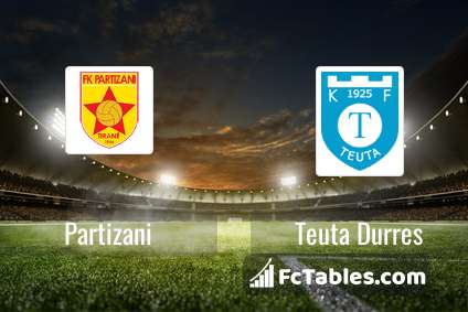 Teuta Durres vs KF Tirana - live score, predicted lineups and H2H stats.