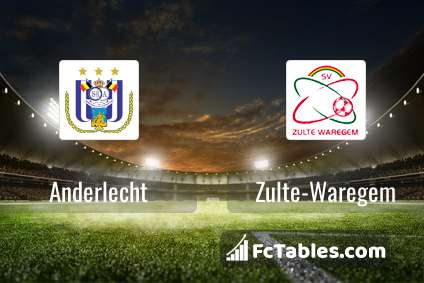 Anderlecht - SV Zulte Waregem placar ao vivo, H2H e escalações