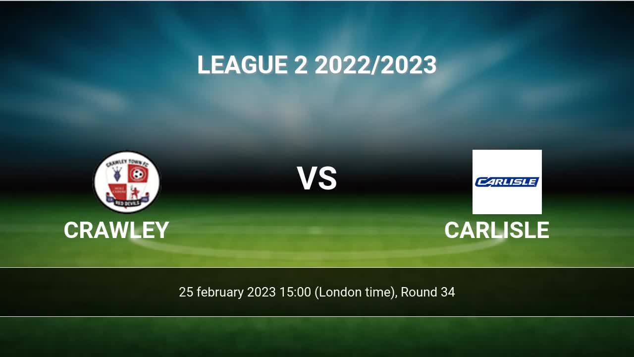 Carlisle vs bury 2025 h2h