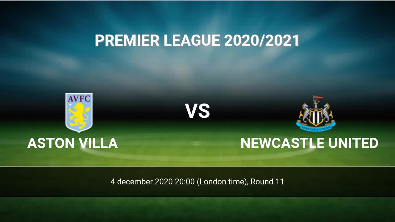 Aston Villa Newcastle United Livescores Result Premier League 23 Jan 2021