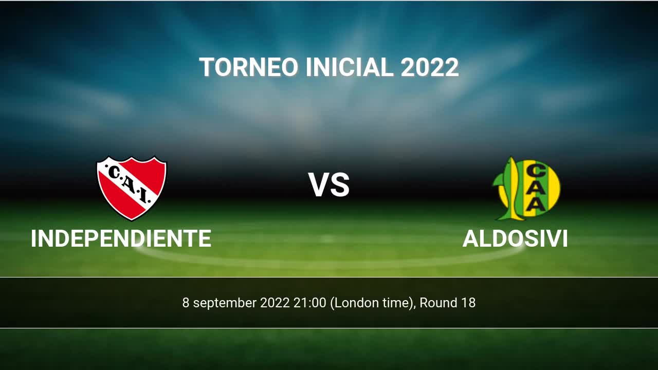 Aldosivi vs Velez Sarsfield H2H 18 aug 2022 Head to Head stats prediction