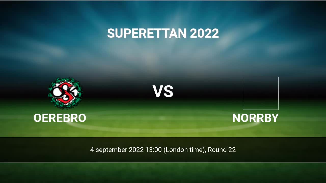 Brommapojkarna vs norrby 2025 h2h