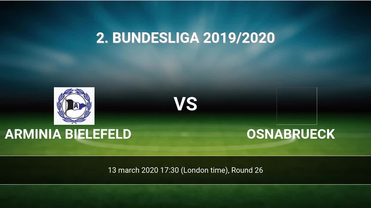 Arminia Bielefeld Vs Osnabrueck H2h 13 Mar 2020 Head To Head Stats